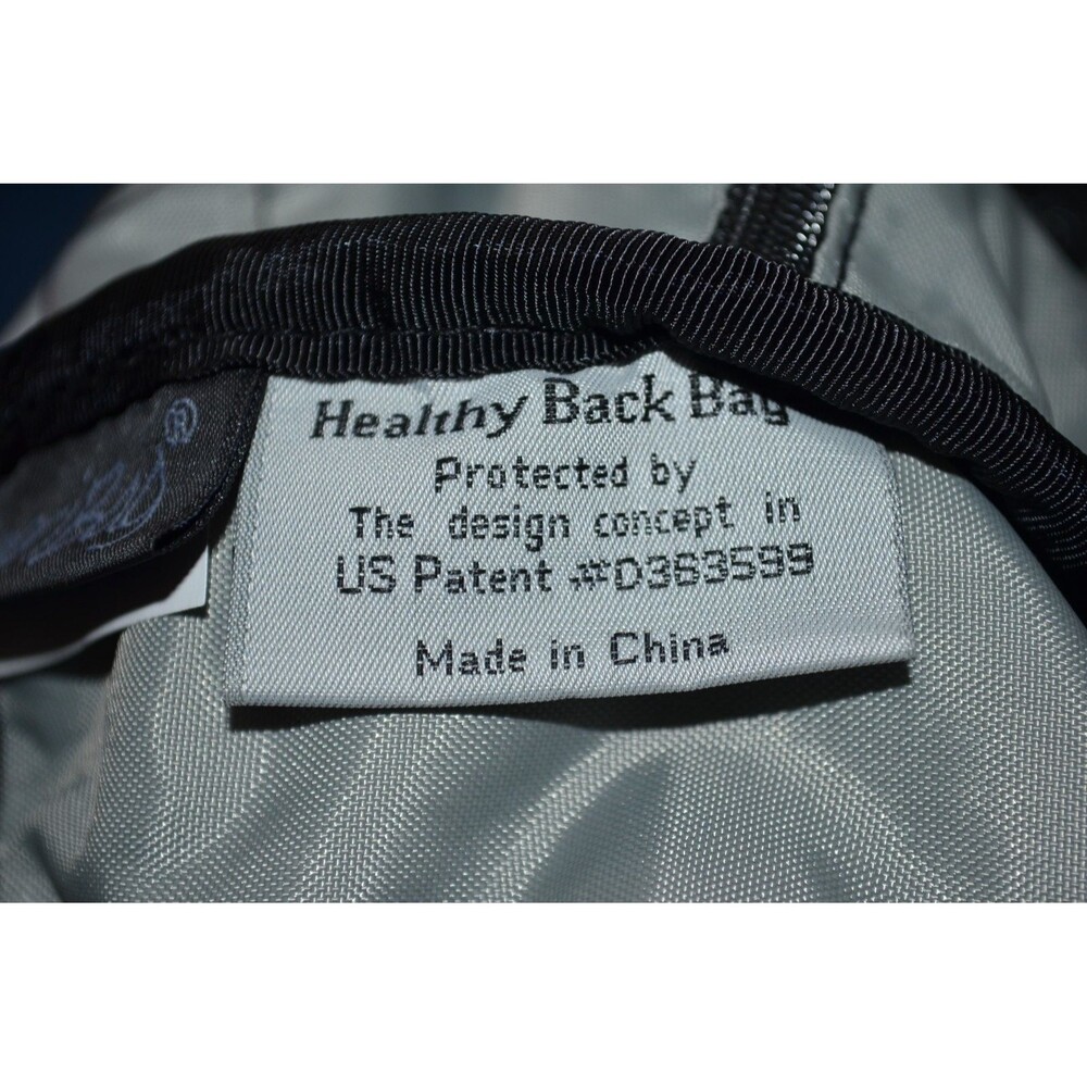 Ameribag 17" Healthy Back Blue Sling Bag Teardrop Shape Adjustable Strap - Picture 15 of 16